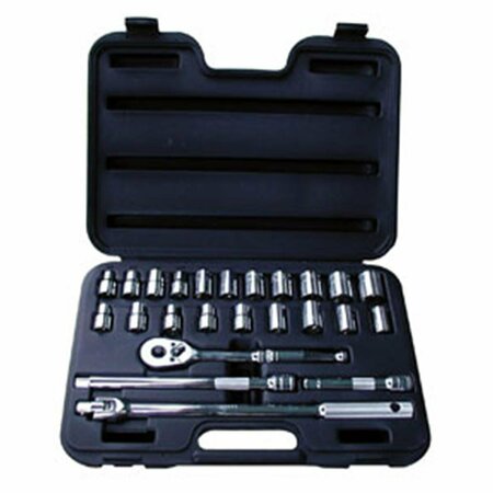 ATD TOOLS 24 Pc. 0.5 In. Drive 6-Point Sae- Metric Socket Set ATD-1360